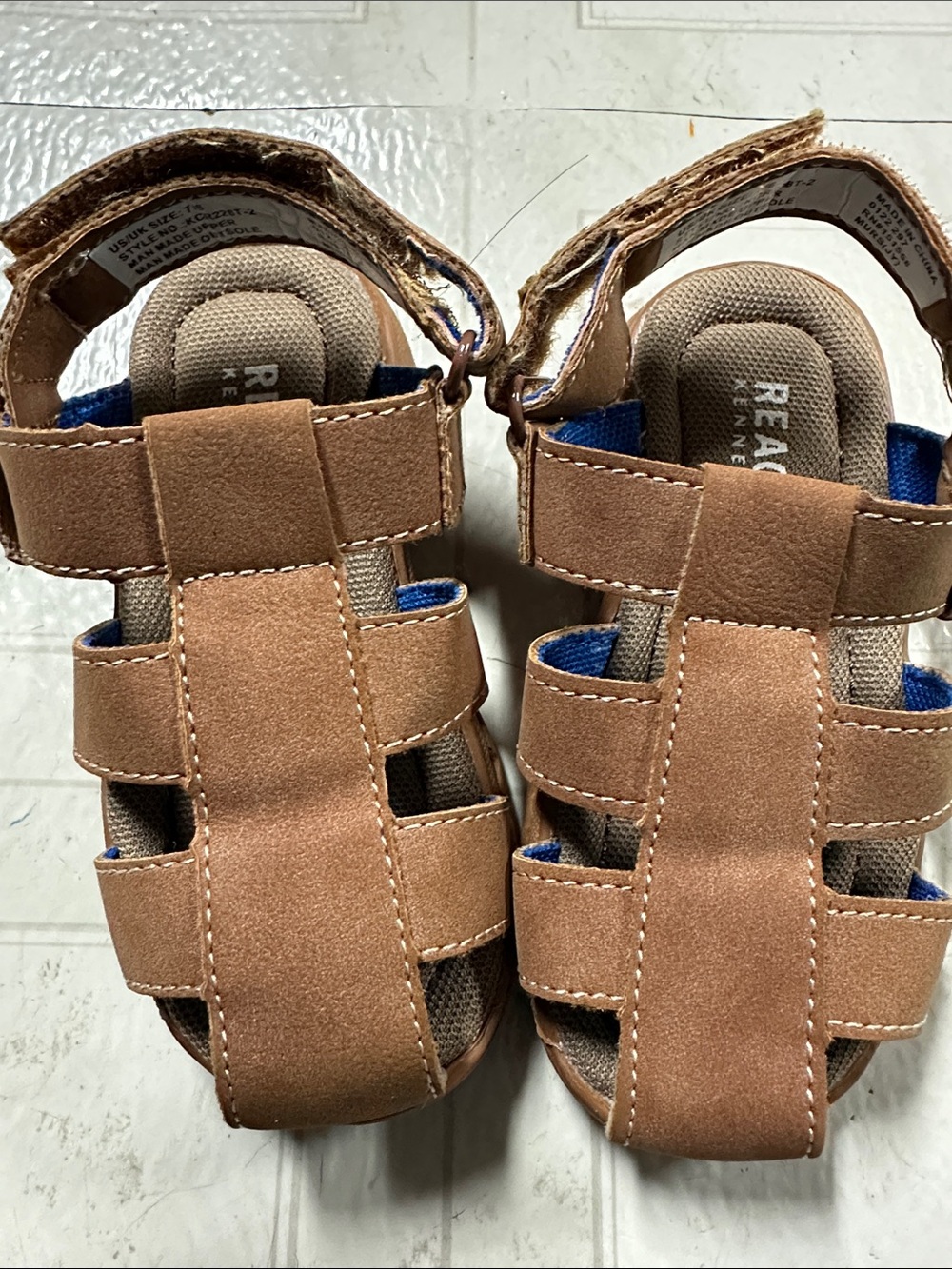 Kenneth Cole Reaction Kids Brown Fisherman Sandals